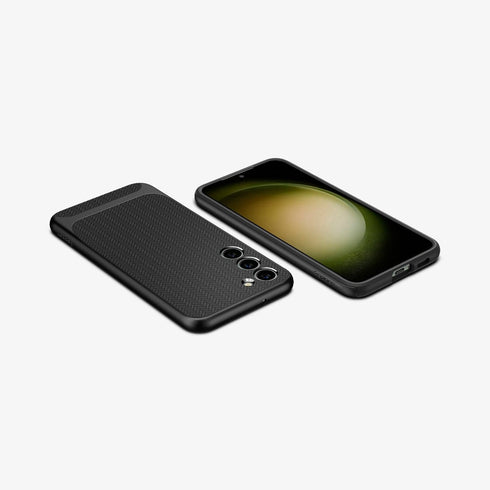ACS05626 - Galaxy S23 Ultra Case Neo Hybrid in black showing the back